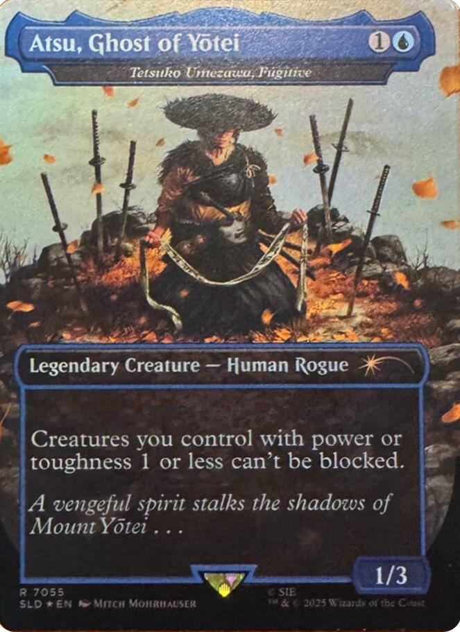 Atsu, Ghost of Yotei - Tetsuko Umezawa, Fugitive (Rainbow Foil) [Secret Lair Drop Series] | Exor Games New Glasgow