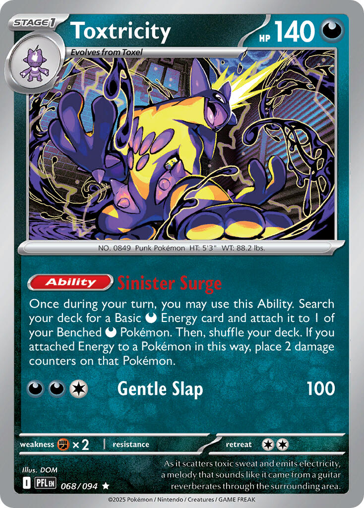Toxtricity (068/094) (Theme Deck Exclusive) [Mega Evolution: Phantasmal Flames] | Exor Games New Glasgow
