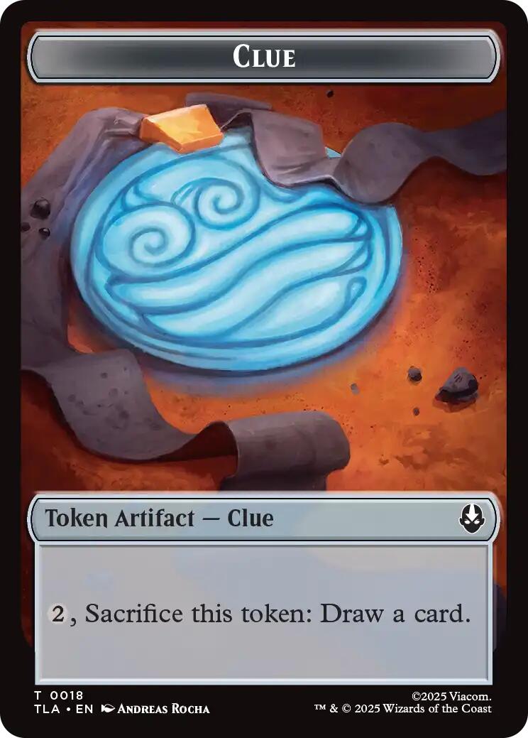 Ally (0007) // Clue (0018) Double-Sided Token [Avatar: The Last Airbender Tokens] | Exor Games New Glasgow