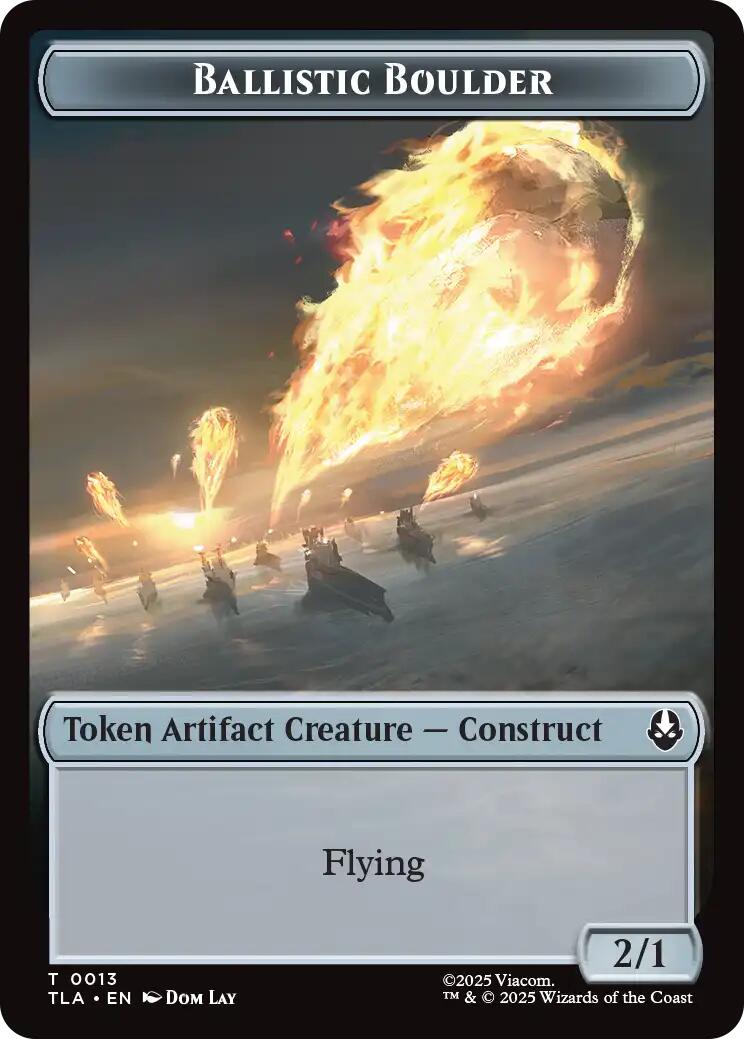 Ballistic Boulder // Soldier (0011) Double-Sided Token [Avatar: The Last Airbender Tokens] | Exor Games New Glasgow