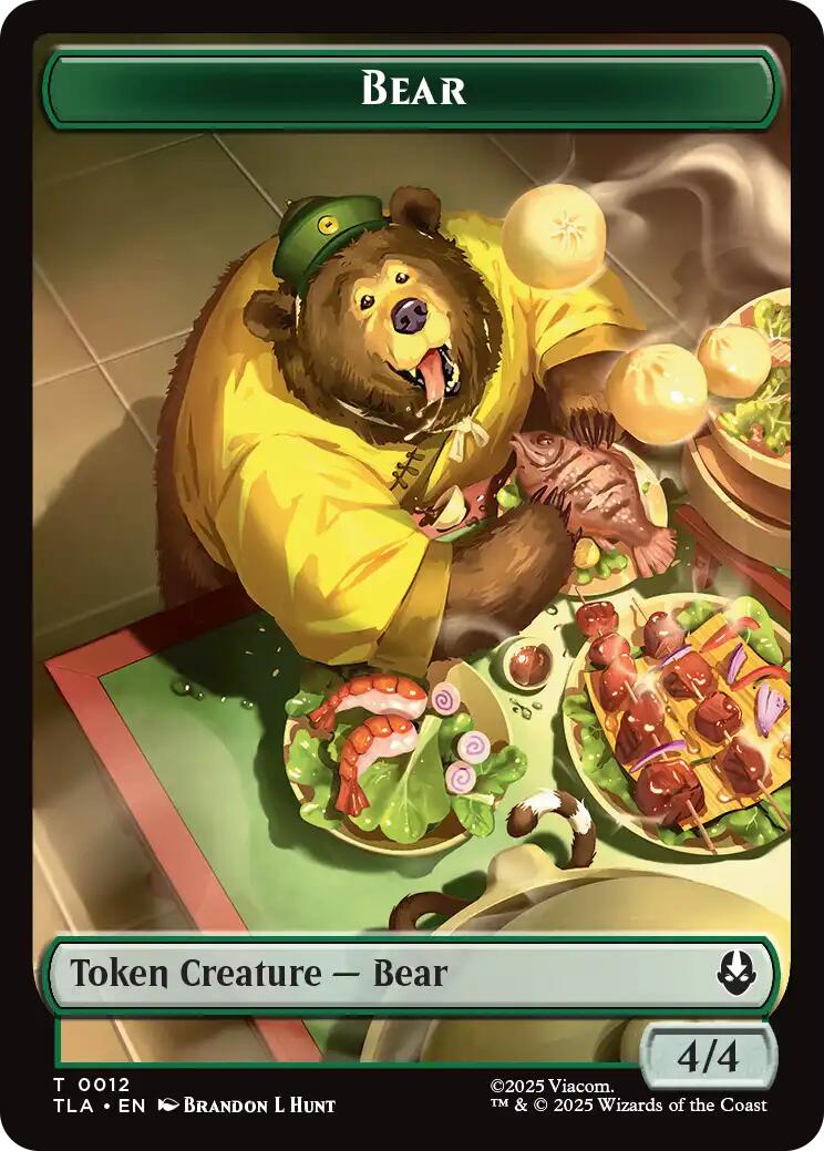 Bear // Food (0020) Double-Sided Token [Avatar: The Last Airbender Tokens] | Exor Games New Glasgow