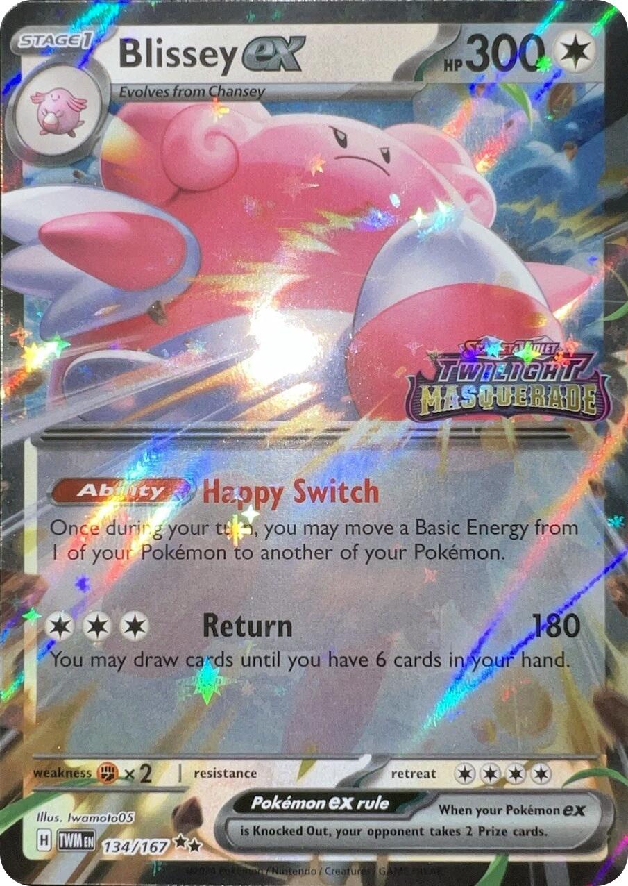 Blissey ex (134/167) (Cosmos Holo) [Scarlet & Violet: Twilight Masquerade] | Exor Games New Glasgow