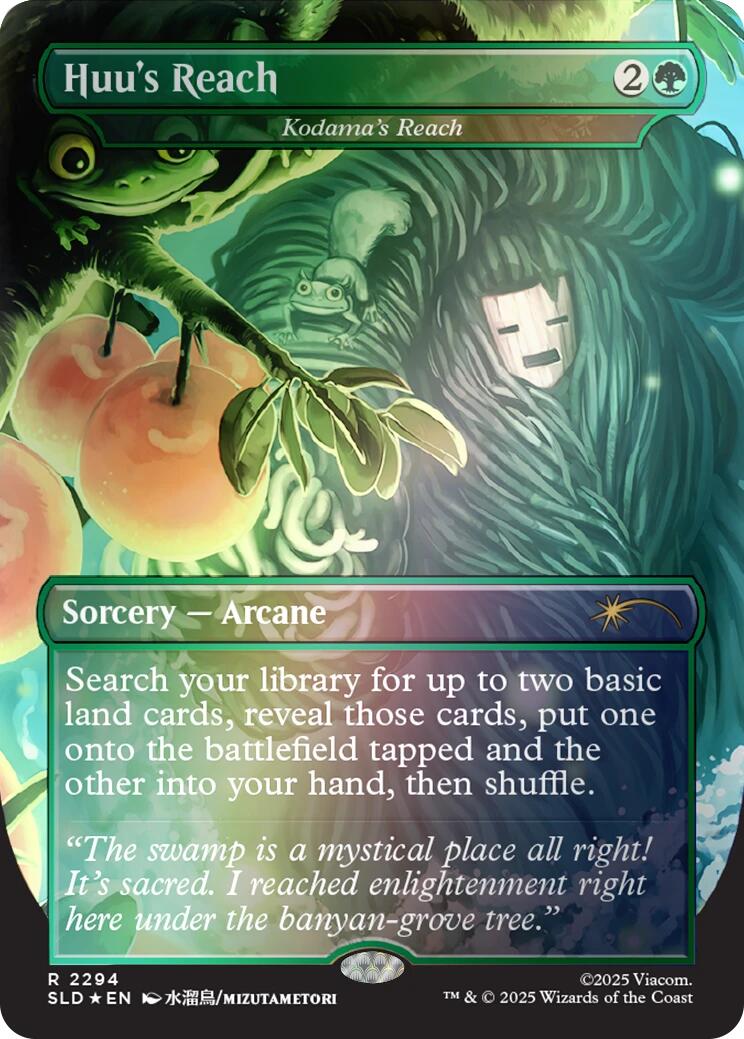 Huu's Reach - Kodama's Reach (Rainbow Foil) [Secret Lair Drop Series] | Exor Games New Glasgow