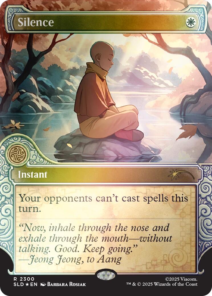 Silence (2300) (Rainbow Foil) [Secret Lair Drop Series] | Exor Games New Glasgow