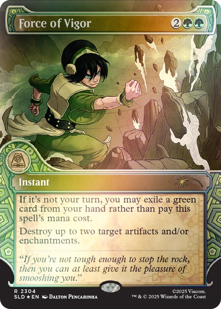 Force of Vigor (Rainbow Foil) [Secret Lair Drop Series] | Exor Games New Glasgow