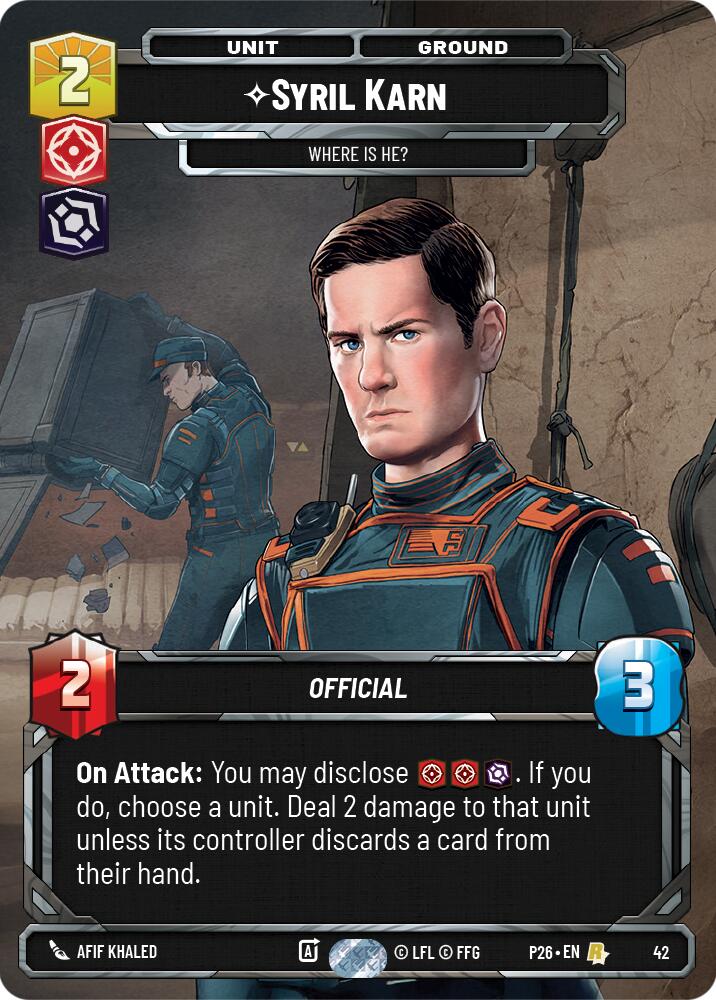 Syril Karn - Where Is He? (42) (42) [Sector and Regional Promos: Season 1] | Exor Games New Glasgow