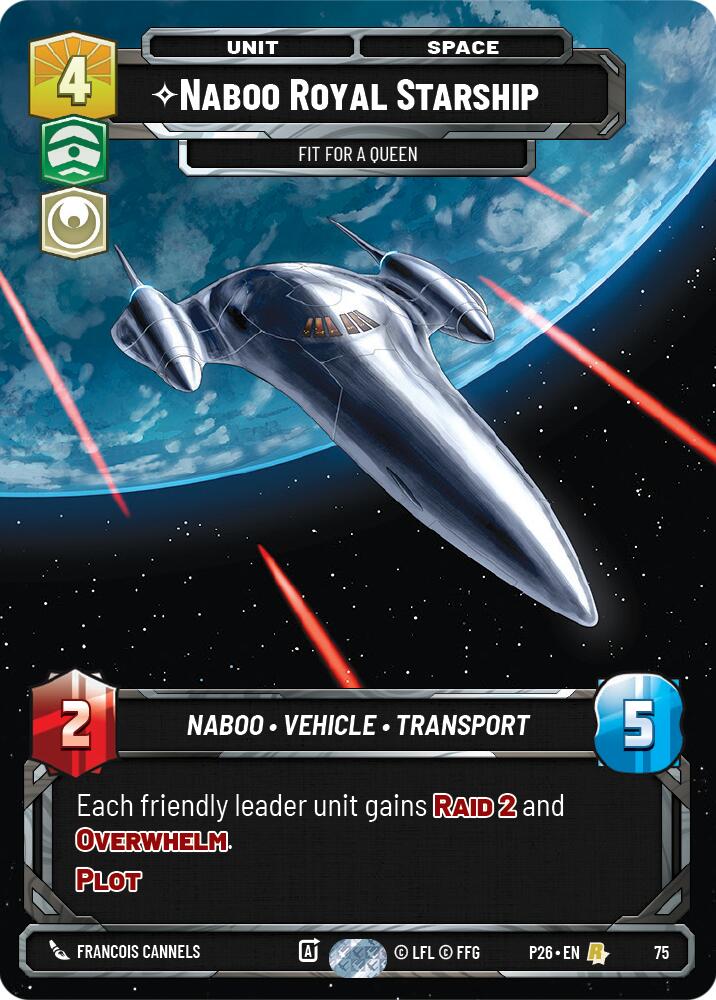 Naboo Royal Starship - Fit For A Queen (75) (75) [Sector and Regional Promos: Season 1] | Exor Games New Glasgow