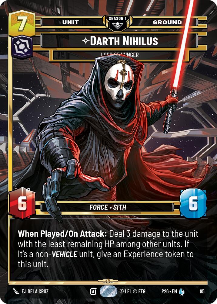 Darth Nihilus - Lord of Hunger (95) (95) [Sector and Regional Promos: Season 1] | Exor Games New Glasgow