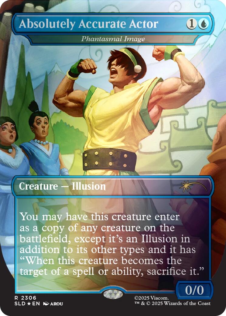 Absolutely Accurate Actor - Phantasmal Image (Rainbow Foil) [Secret Lair Drop Series] | Exor Games New Glasgow