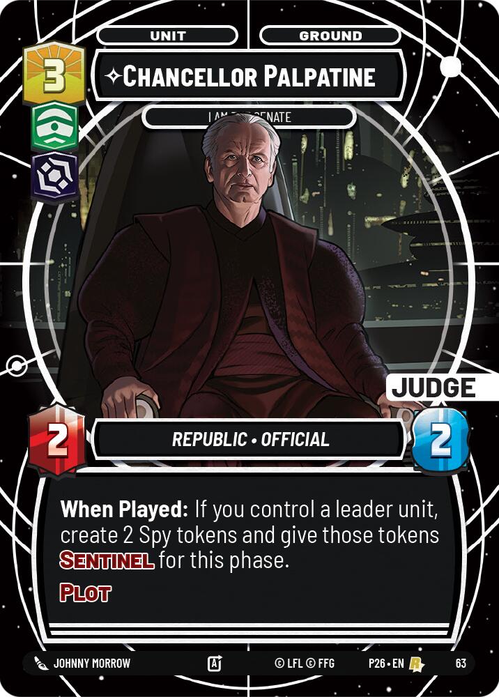 Chancellor Palpatine - I Am the Senate (63) (63) [Judge Promos] | Exor Games New Glasgow