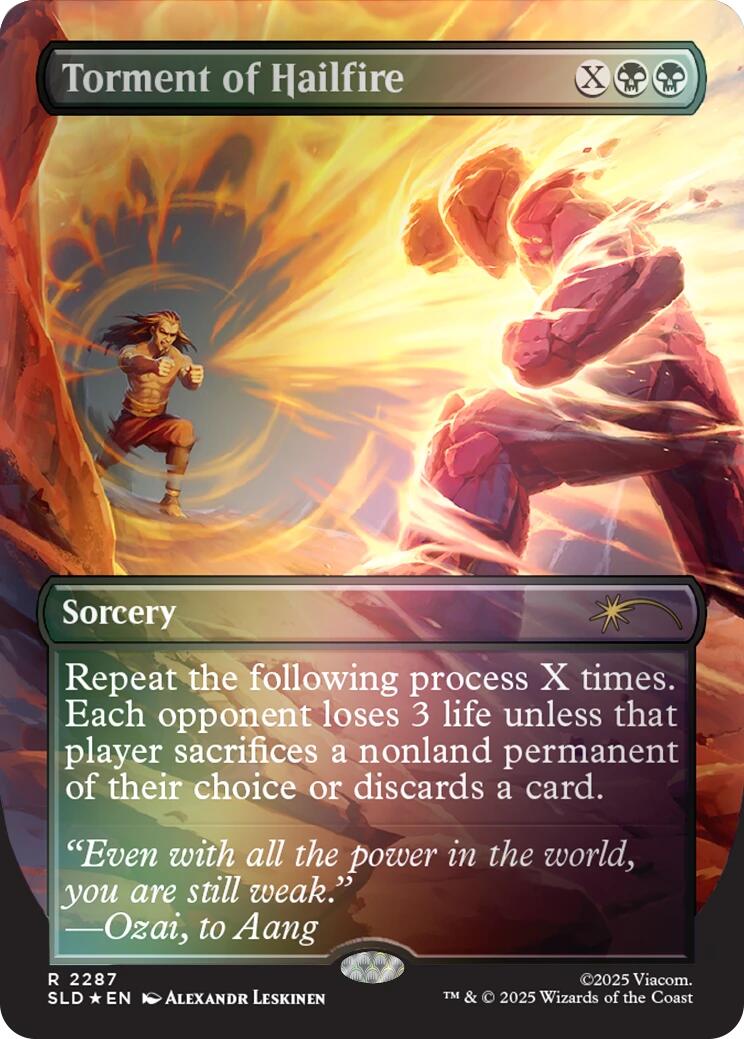 Torment of Hailfire (2287) (Rainbow Foil) [Secret Lair Drop Series] | Exor Games New Glasgow
