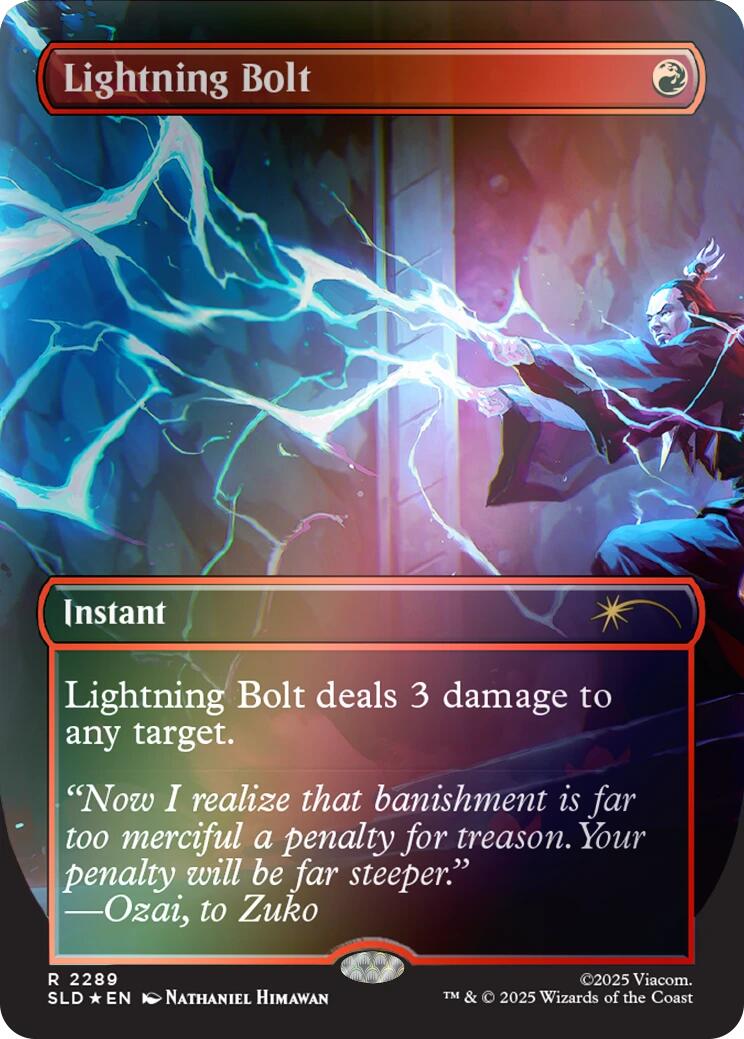 Lightning Bolt (2289) (Rainbow Foil) [Secret Lair Drop Series] | Exor Games New Glasgow