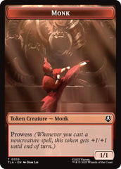 Monk // Clue (0017) Double-Sided Token [Avatar: The Last Airbender Tokens] | Exor Games New Glasgow