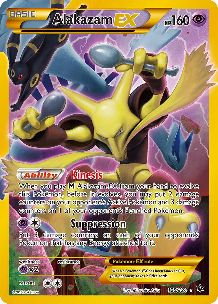 Alakazam EX (125/124) [XY: Fates Collide] | Exor Games New Glasgow