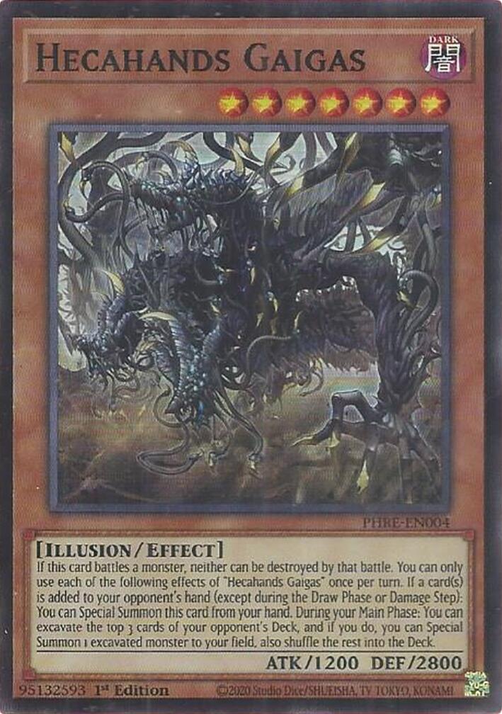 Hecahands Gaigas (Super Rare) [PHRE-EN004] Super Rare | Exor Games New Glasgow