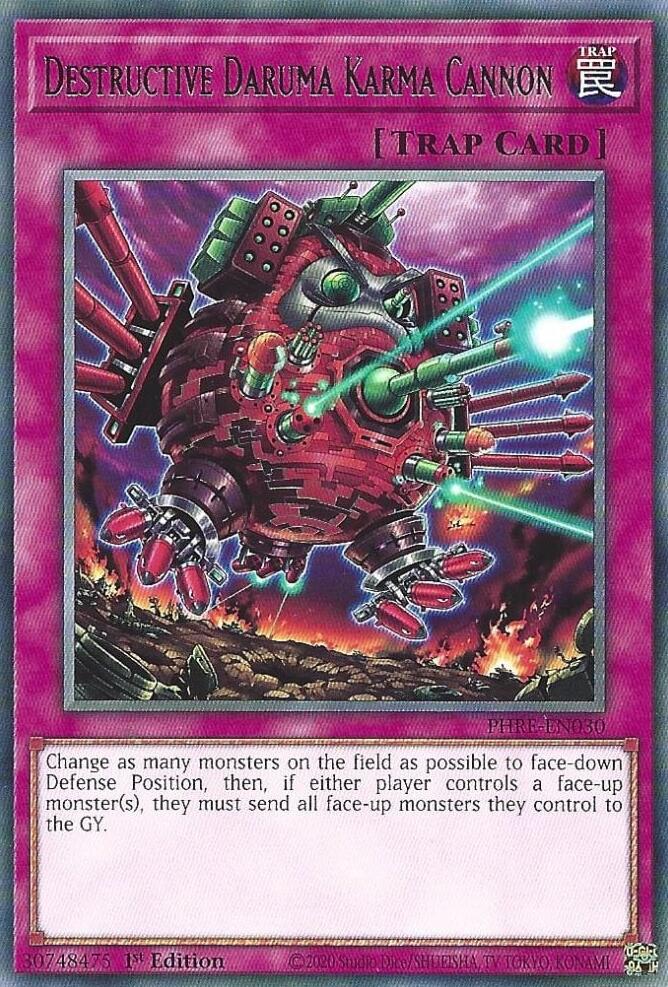 Destructive Daruma Karma Cannon [PHRE-EN030] Rare | Exor Games New Glasgow