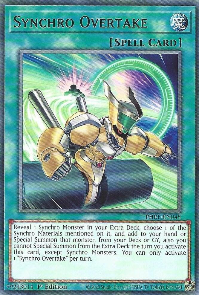 Synchro Overtake [PHRE-EN045] Rare | Exor Games New Glasgow