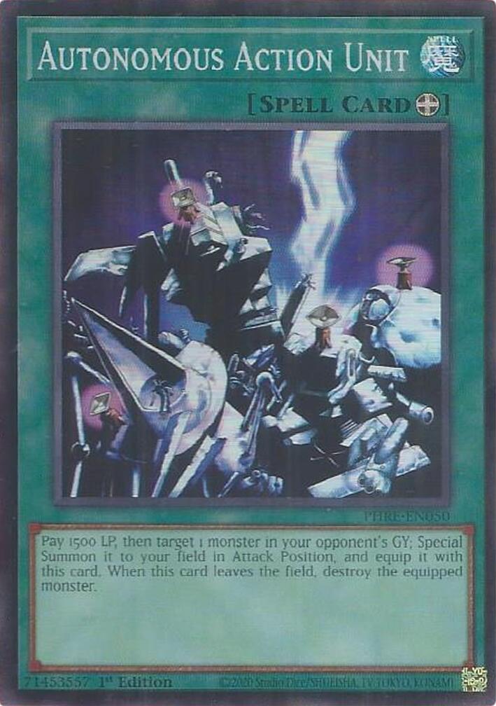 Autonomous Action Unit (Super Rare) [PHRE-EN050] Super Rare | Exor Games New Glasgow