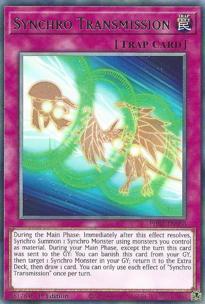 Synchro Transmission [PHRE-EN060] Rare | Exor Games New Glasgow