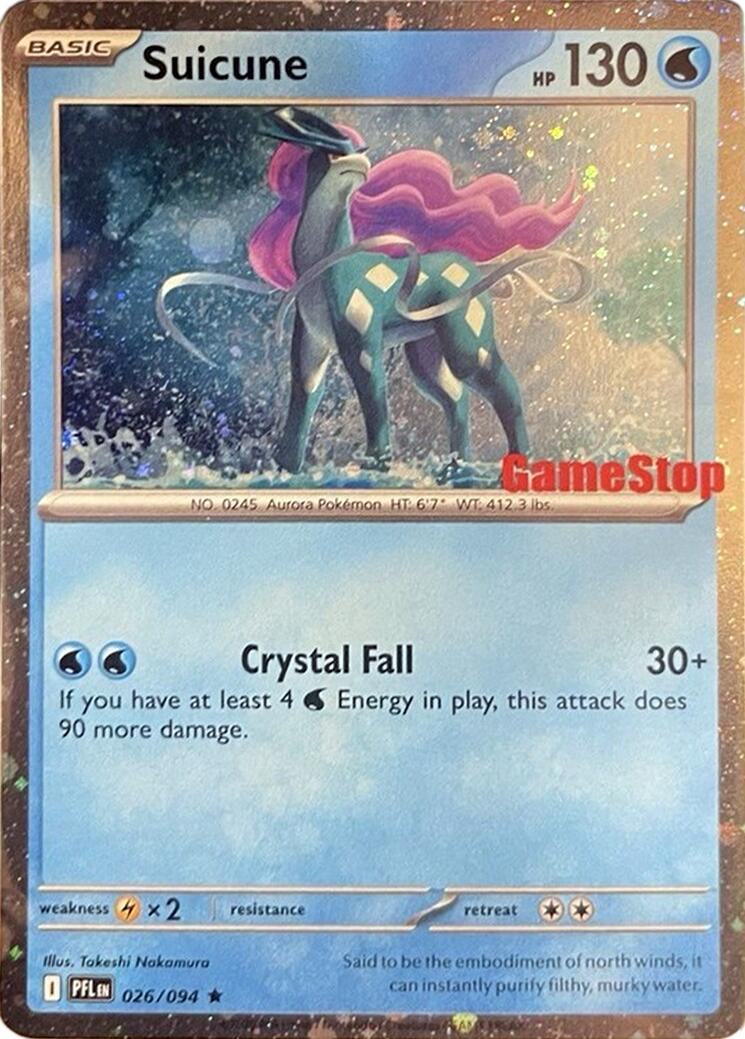 Suicune (024/131) (Cosmos Holo) (GameStop Exclusive) [Miscellaneous Cards] | Exor Games New Glasgow