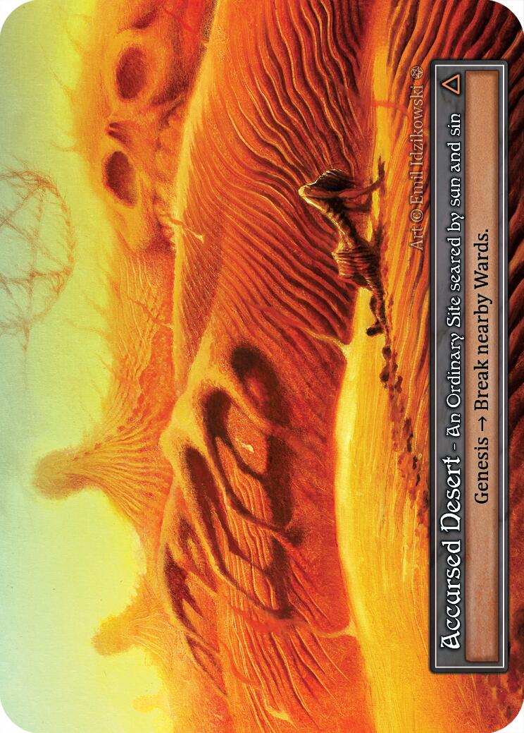 Accursed Desert (Foil) [Gothic] | Exor Games New Glasgow