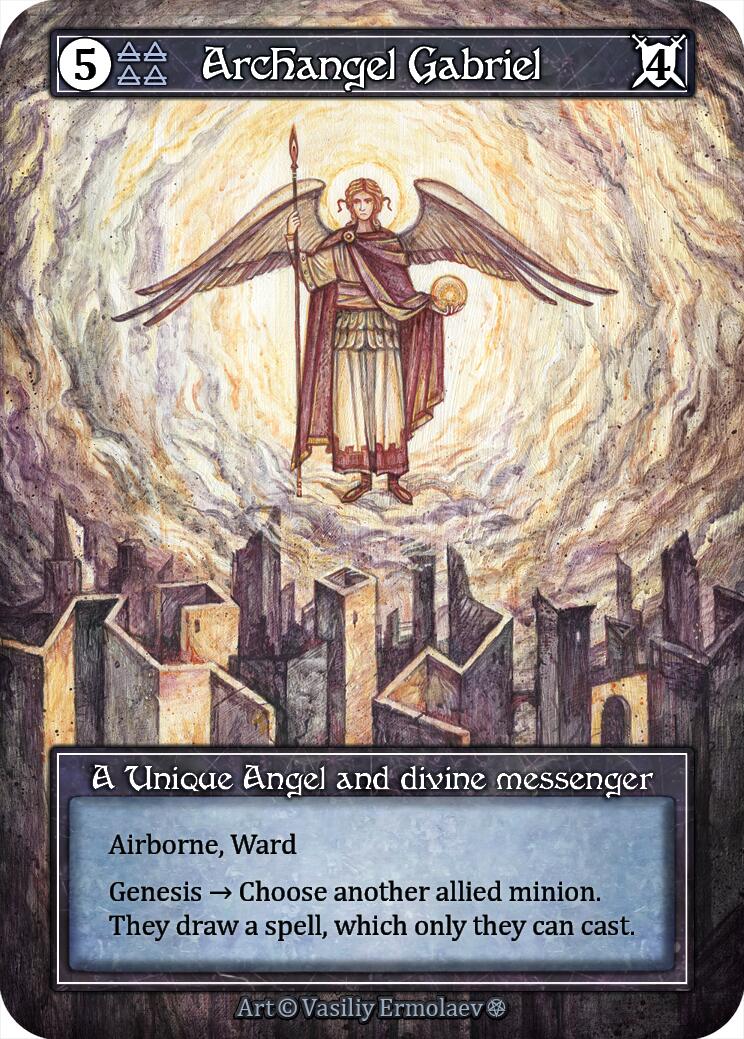 Archangel Gabriel (Foil) [Gothic] | Exor Games New Glasgow