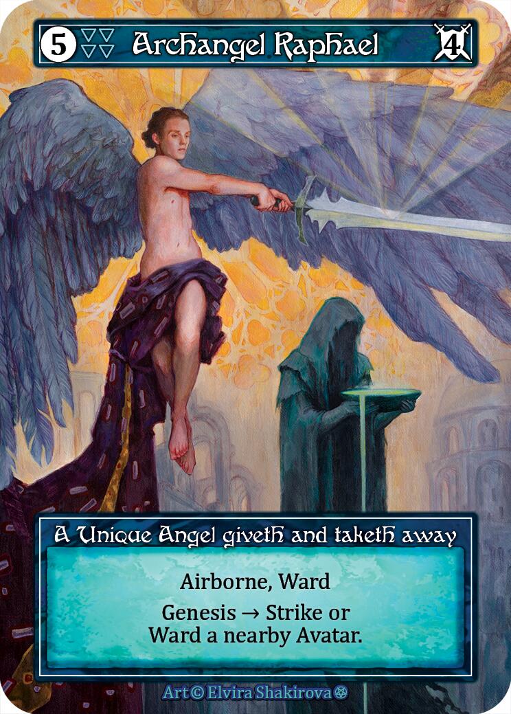 Archangel Raphael (Foil) [Gothic] | Exor Games New Glasgow