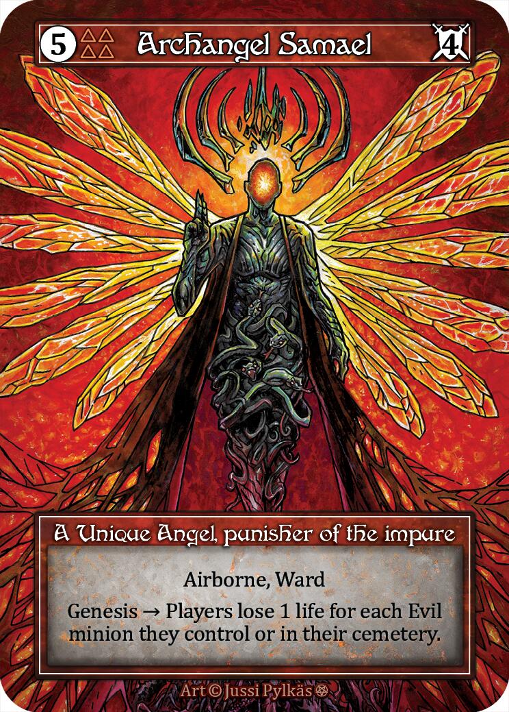 Archangel Samael (Foil) [Gothic] | Exor Games New Glasgow
