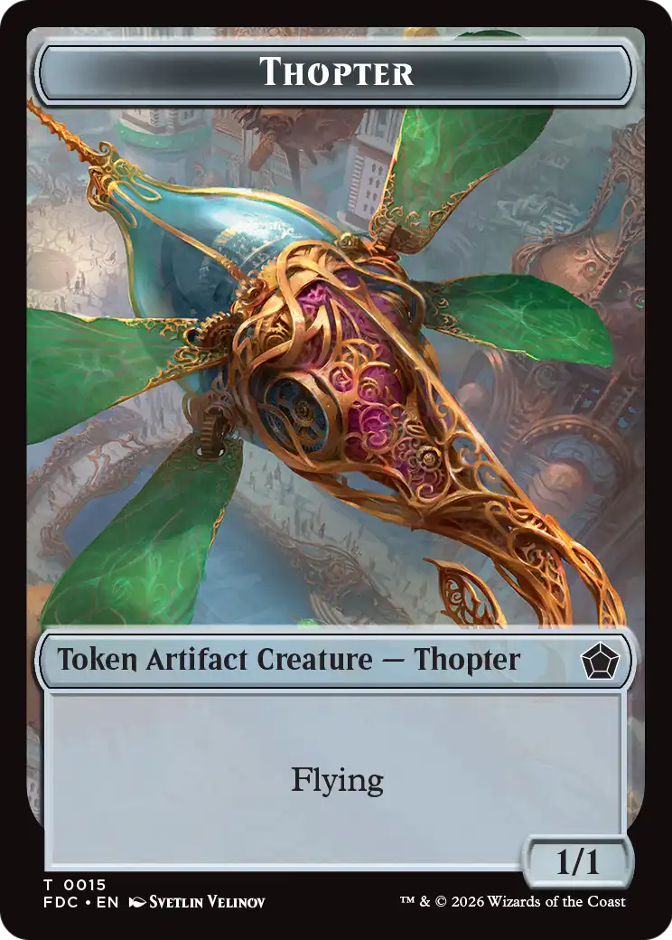 Thopter // Myr Double-Sided Token [Foundations Commander Tokens] | Exor Games New Glasgow