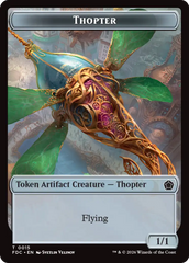 Thopter // Myr Double-Sided Token [Foundations Commander Tokens] | Exor Games New Glasgow
