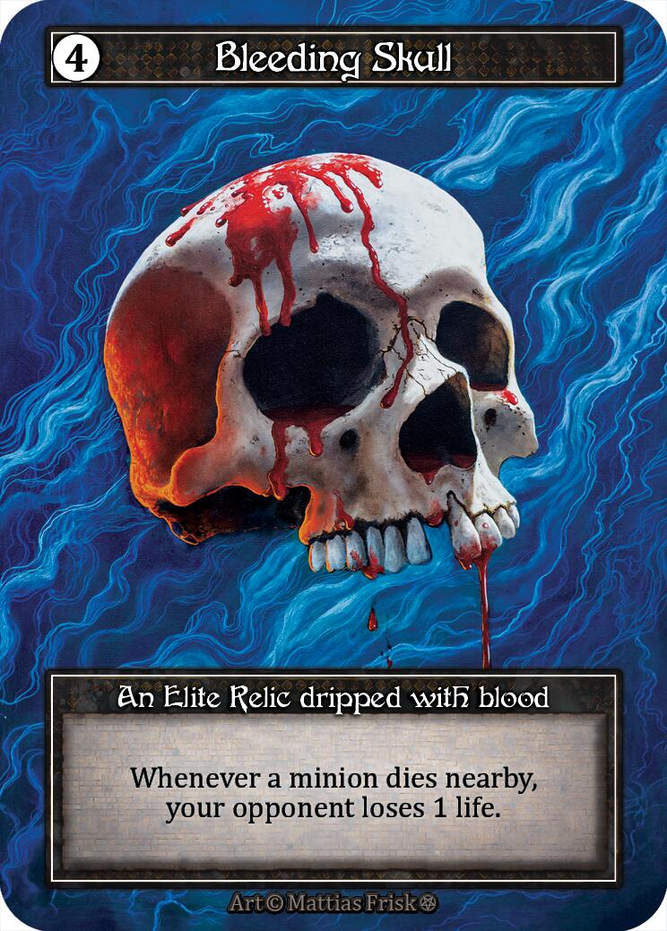 Bleeding Skull (Foil) [Gothic] | Exor Games New Glasgow