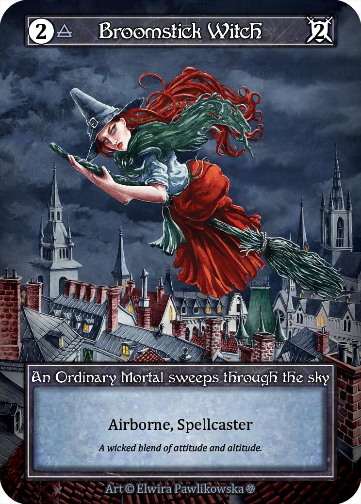 Broomstick Witch (Foil) [Gothic] | Exor Games New Glasgow