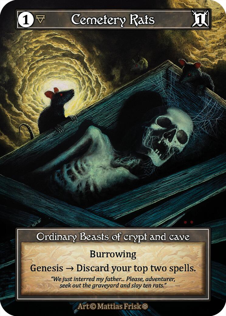 Cemetery Rats (Foil) [Gothic] | Exor Games New Glasgow