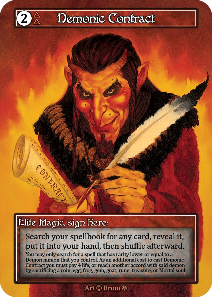 Demonic Contract (Foil) [Gothic] | Exor Games New Glasgow