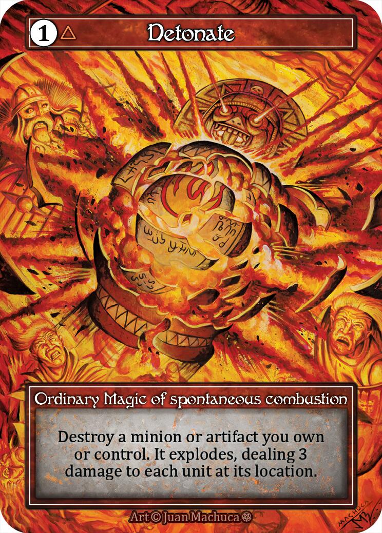 Detonate (Foil) [Gothic] | Exor Games New Glasgow