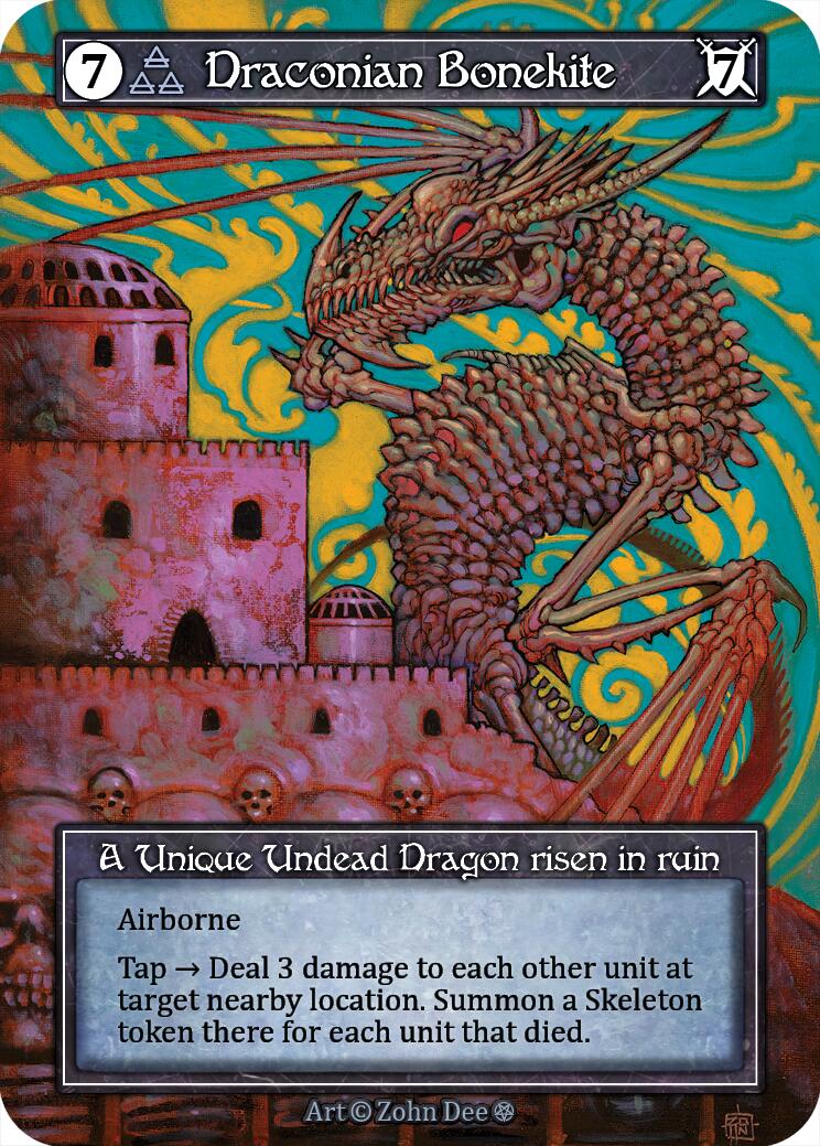 Draconian Bonekite (Foil) [Gothic] | Exor Games New Glasgow