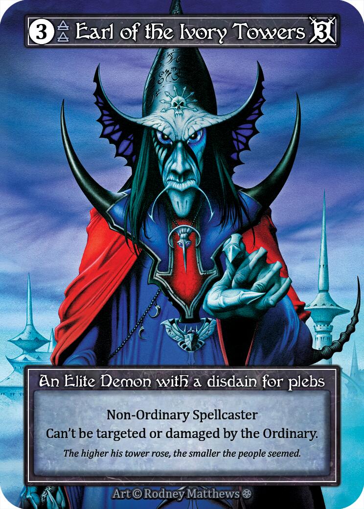 Earl of the Ivory Towers (Foil) [Gothic] | Exor Games New Glasgow