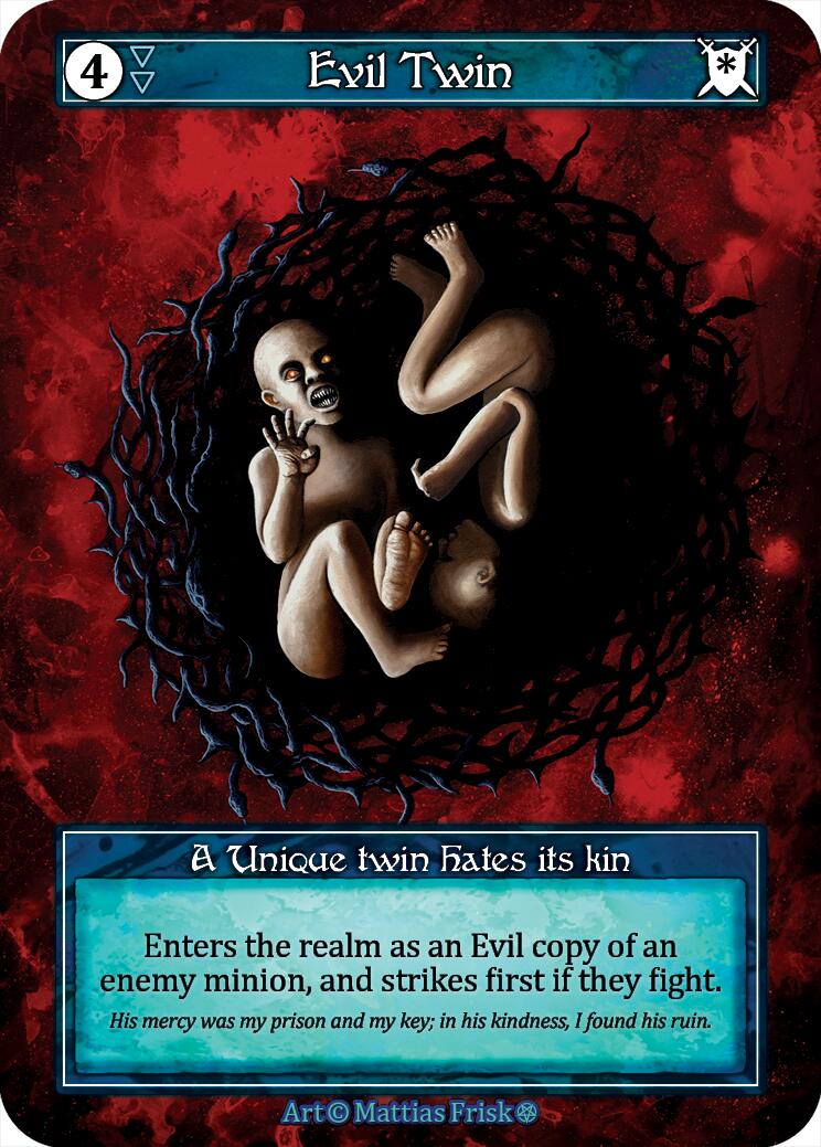 Evil Twin (Foil) [Gothic] | Exor Games New Glasgow