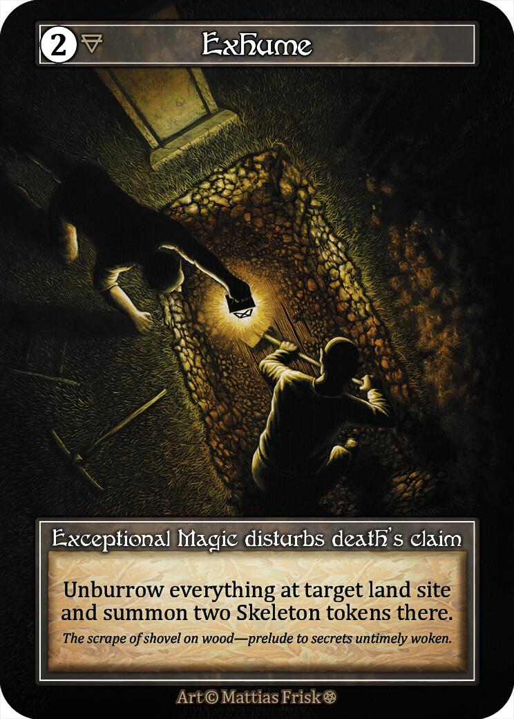 Exhume (Foil) [Gothic] | Exor Games New Glasgow