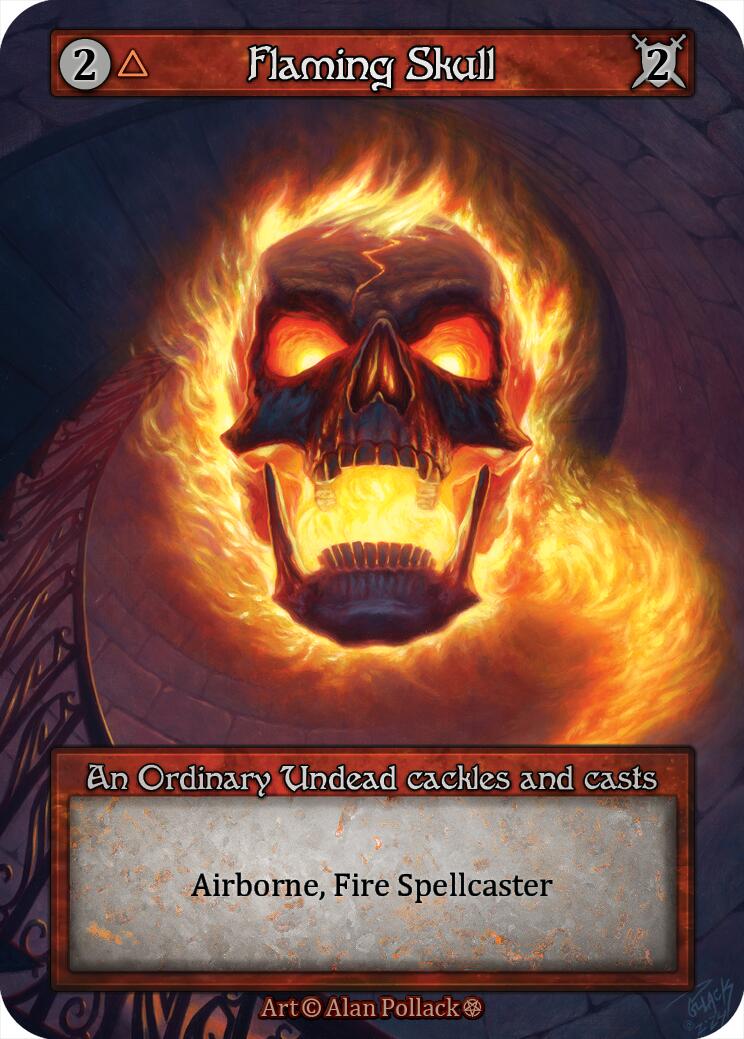 Flaming Skull [Gothic] | Exor Games New Glasgow