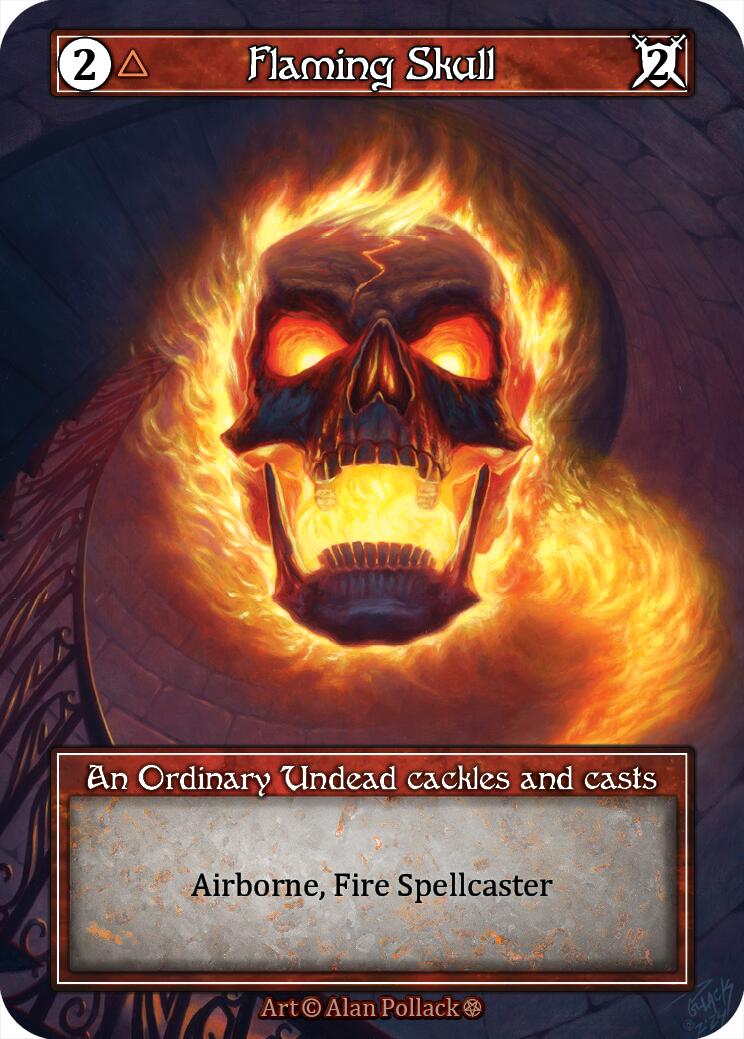Flaming Skull (Foil) [Gothic] | Exor Games New Glasgow
