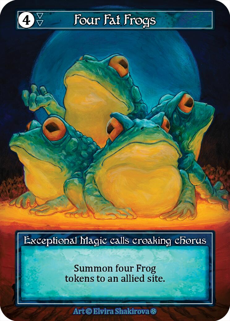 Four Fat Frogs (Foil) [Gothic] | Exor Games New Glasgow
