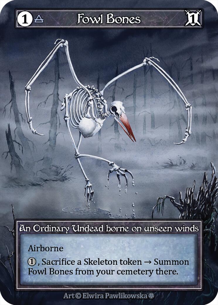 Fowl Bones (Foil) [Gothic] | Exor Games New Glasgow