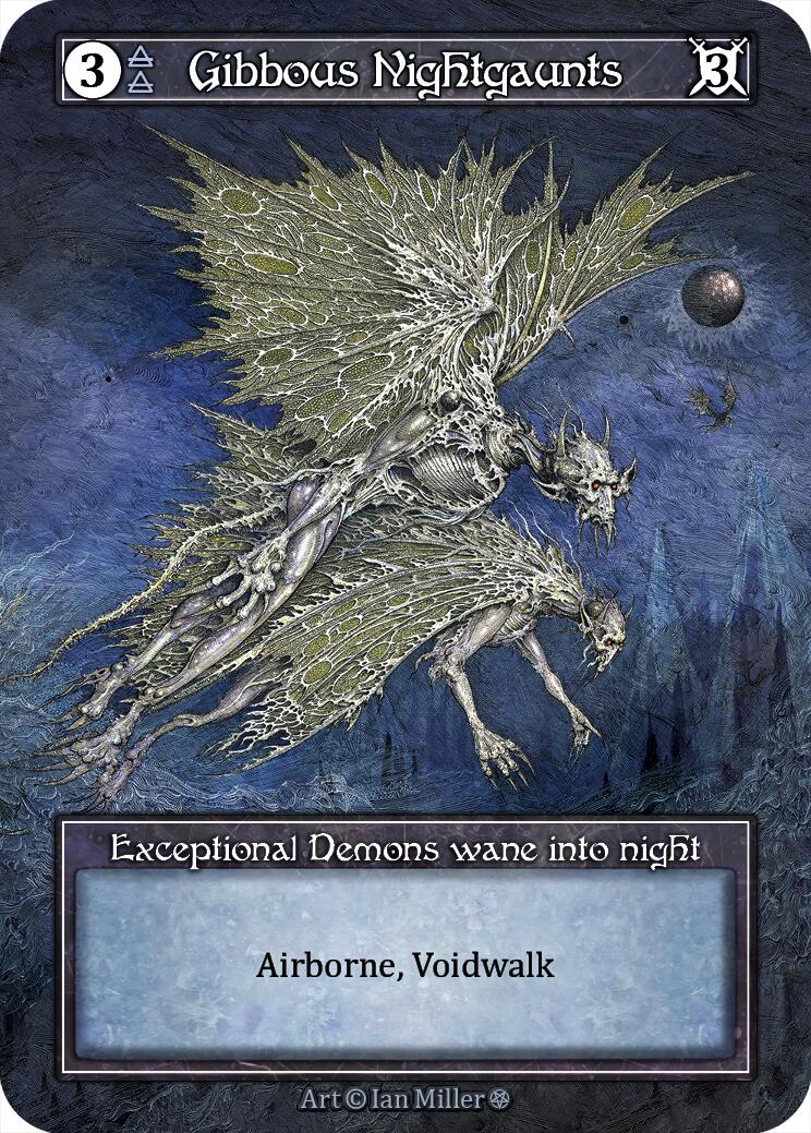 Gibbous Nightgaunts (Foil) [Gothic] | Exor Games New Glasgow