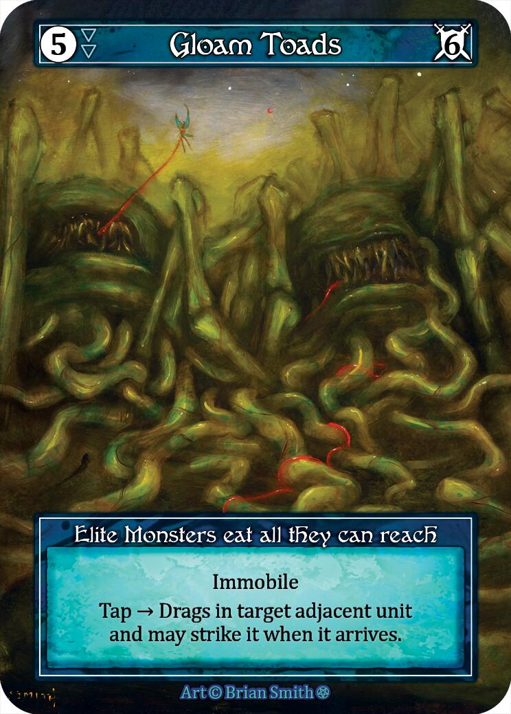 Gloam Toads (Foil) [Gothic] | Exor Games New Glasgow