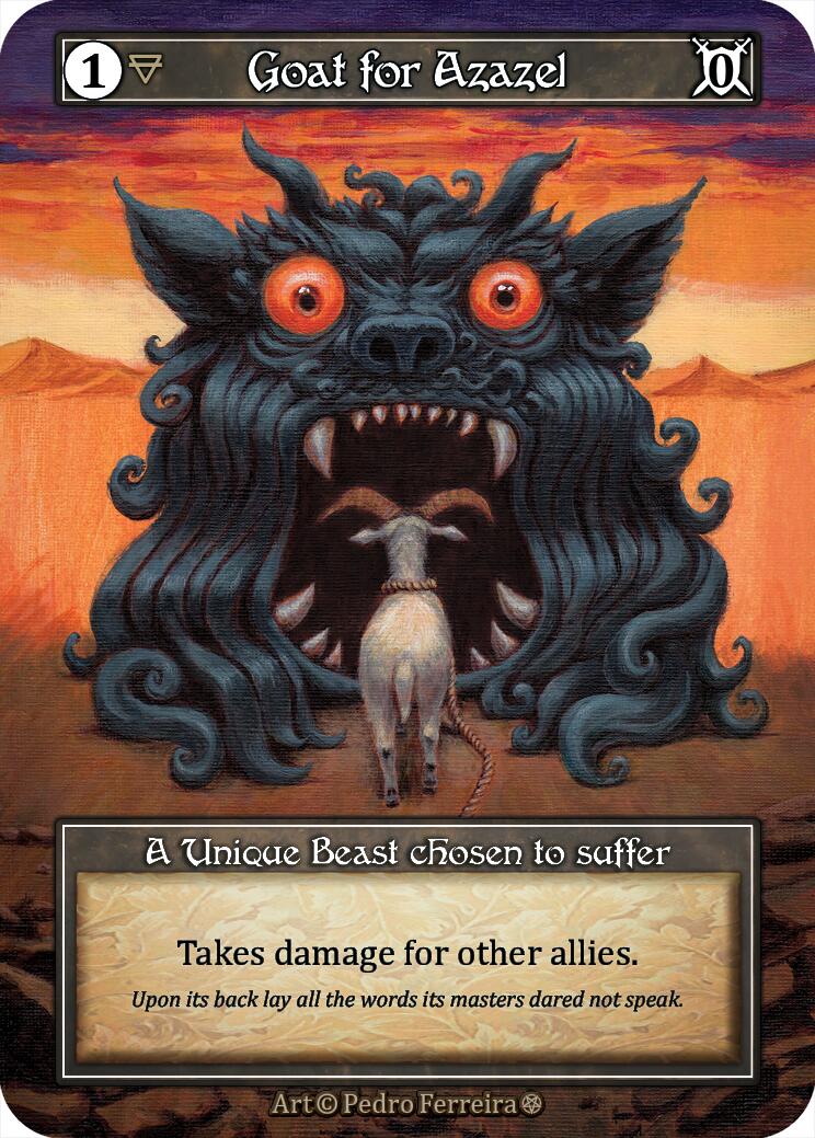 Goat for Azazel (Foil) [Gothic] | Exor Games New Glasgow