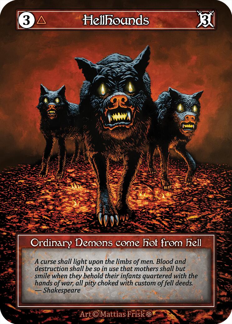 Hellhounds (Foil) [Gothic] | Exor Games New Glasgow