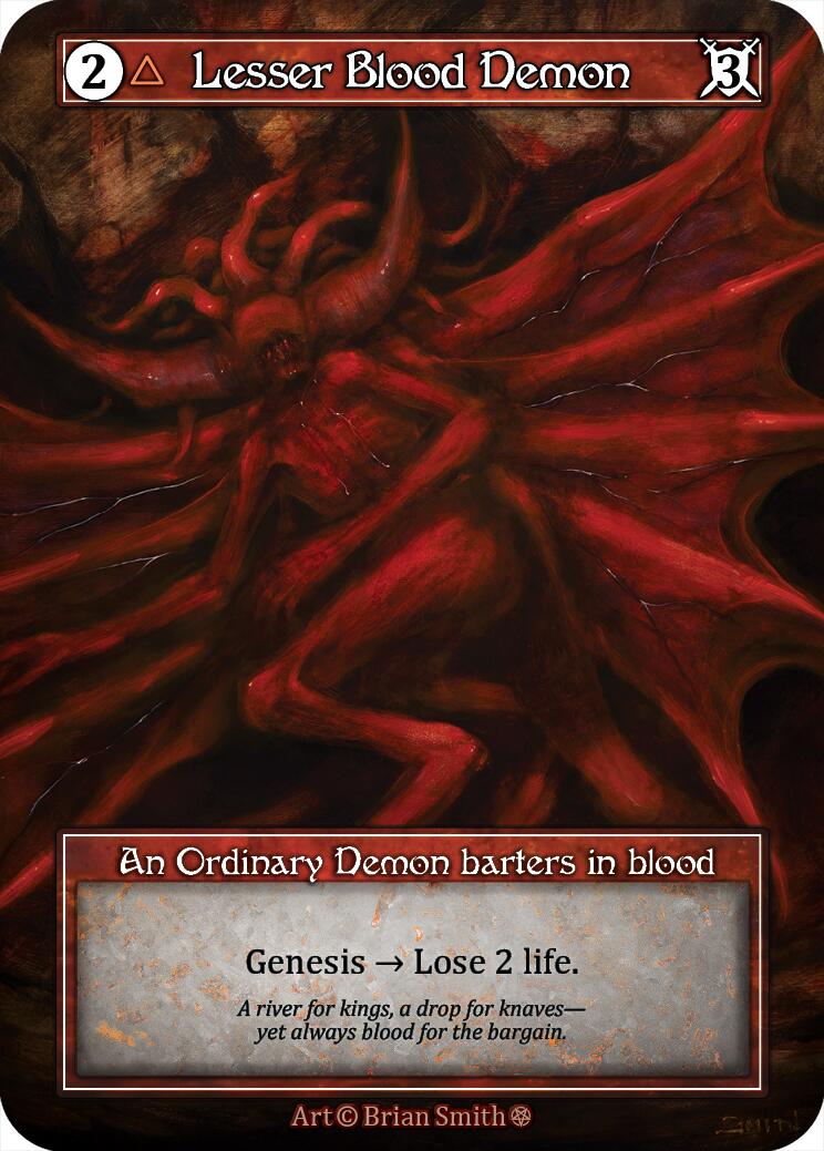 Lesser Blood Demon (Foil) [Gothic] | Exor Games New Glasgow
