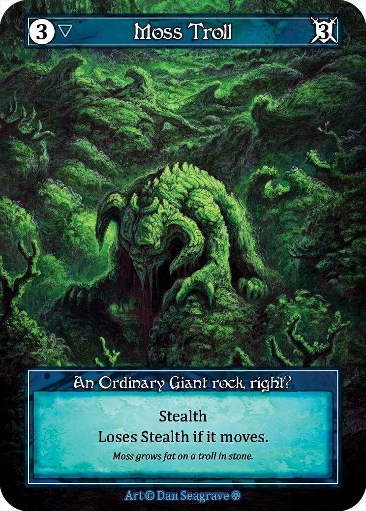 Moss Troll (Foil) [Gothic] | Exor Games New Glasgow