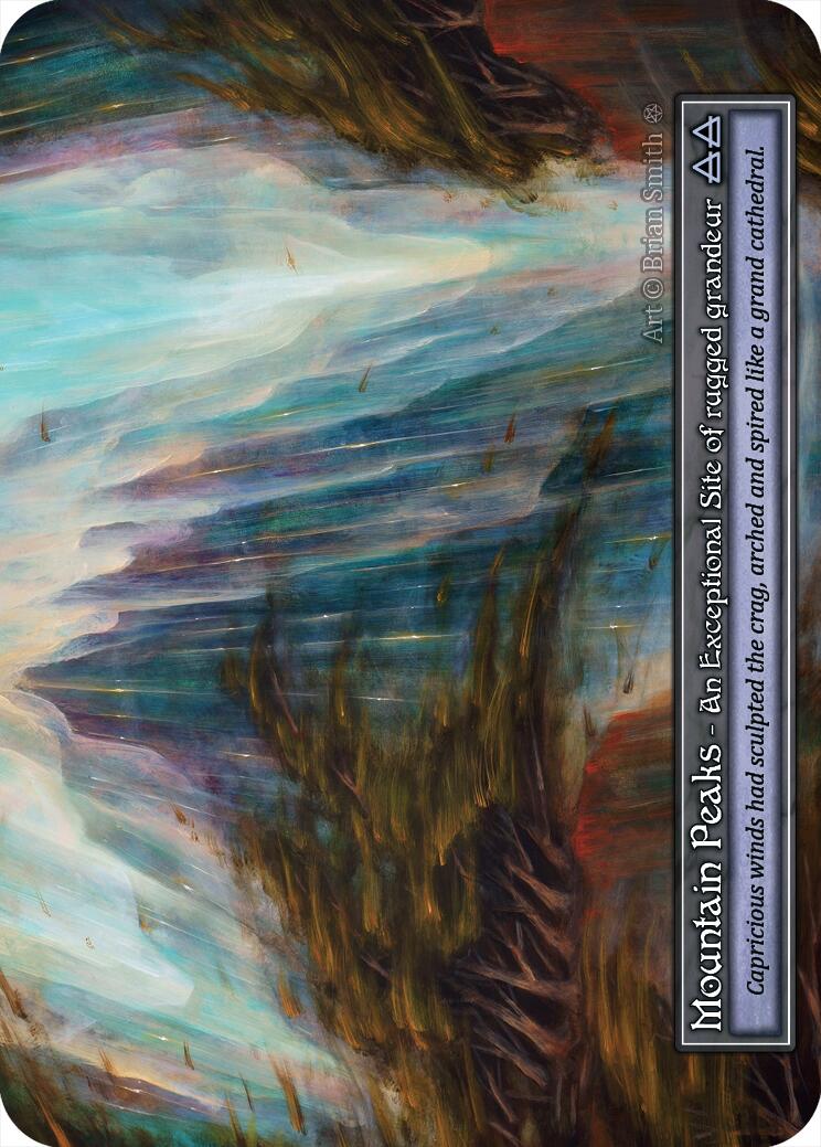 Mountain Peaks (Foil) [Gothic] | Exor Games New Glasgow